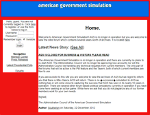 Tablet Screenshot of americangovernmentsimulation.com